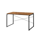 Jurgen Oak & Black Desk Model 92910 By ACME Furniture